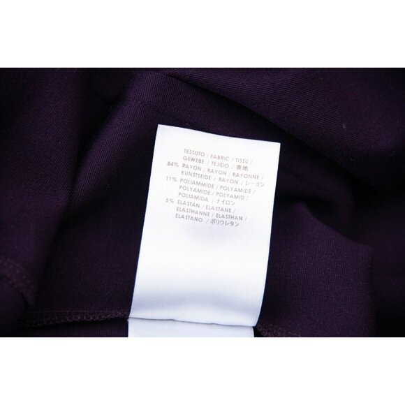 Stella McCartney Dress Sz 36 Plum Purple Pleated Asymmetrical Whimsigoth - Picture 9 of 9